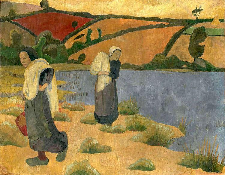 Paul Serusier Les Laveuses a la Laita oil painting image